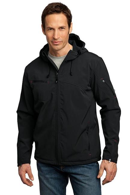 Port Authority - Textured Hooded Soft Shell Jacket