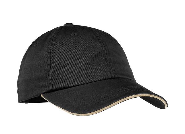 Port Authority Ladies Sandwich Bill Cap with Striped Closure